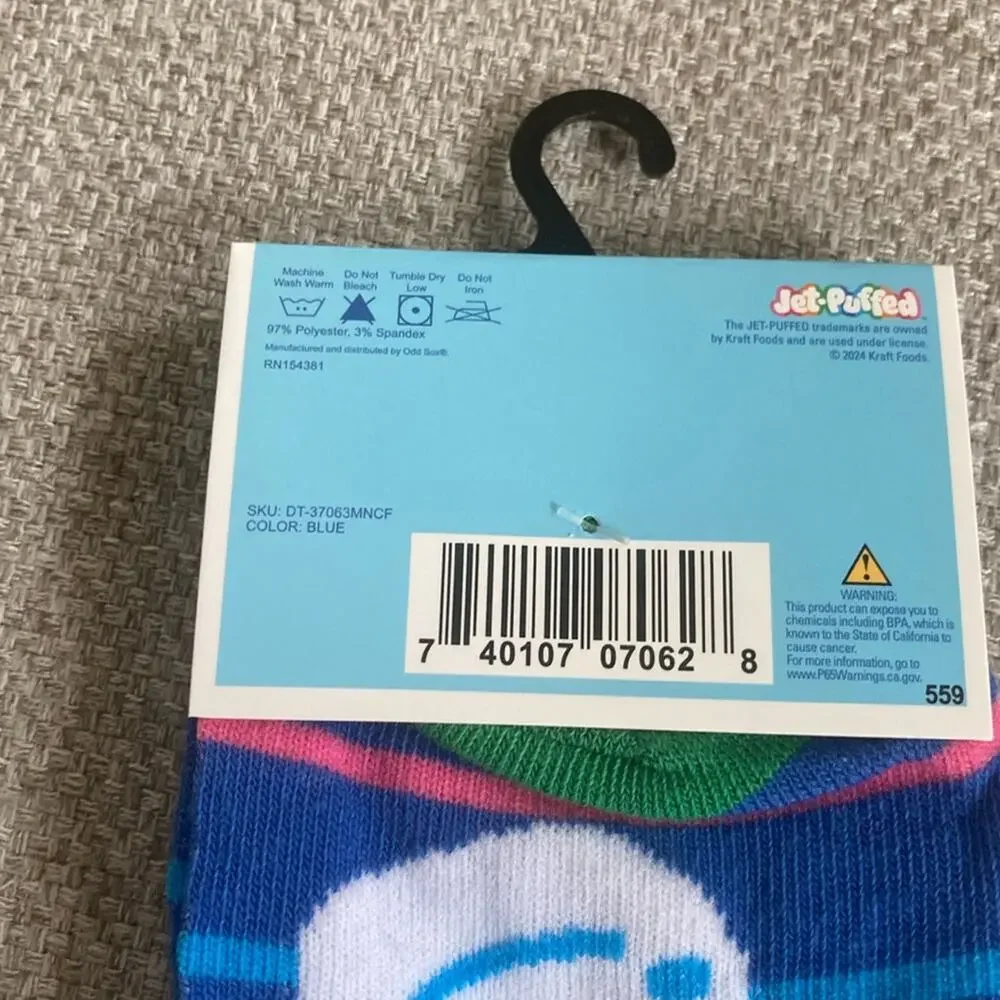 Jet Puff Marshmallow Novelty Crew Socks